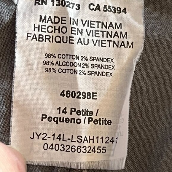 Lee Style Up pull-up gray patterned capri pants - 14p - Picture 5 of 6